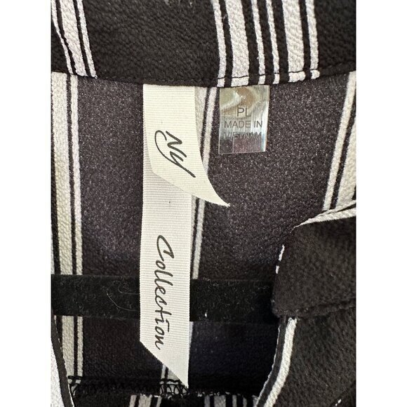 NY Collection Black Long Sleeve Blouse, long sleeve blouse,‎ black blouse, - Picture 3 of 8